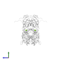 MAGNESIUM ION in PDB entry 2w7x, assembly 1, side view.