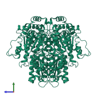 Glucose-6-phosphate isomerase in PDB entry 2wu8, assembly 1, side view.