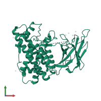 Phospholipase C in PDB entry 2wxu, assembly 1, front view.