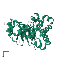 Triosephosphate isomerase, glycosomal in PDB entry 2x1u, assembly 1, top view.