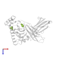 GLYCEROL in PDB entry 2x4r, assembly 2, top view.