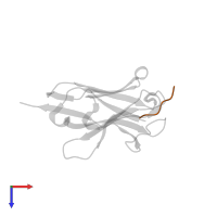 Alpha-synuclein in PDB entry 2x6m, assembly 1, top view.