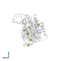 SULFATE ION in PDB entry 2xbm, assembly 1, side view.