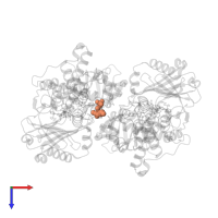 N-DODECYL-N,N-DIMETHYL-3-AMMONIO-1-PROPANESULFONATE in PDB entry 2xfq, assembly 1, top view.