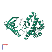 SERINE/THREONINE-PROTEIN KINASE NEK2 in PDB entry 2xkd, assembly 1, top view.