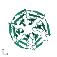 Kelch-like protein 2 in PDB entry 2xn4, assembly 1, front view.