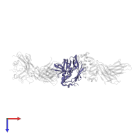 Enterotoxin type H in PDB entry 2xn9, assembly 1, top view.