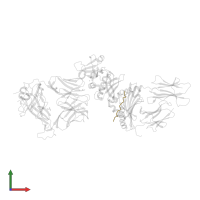 Hemagglutinin HA1 chain in PDB entry 2xn9, assembly 1, front view.