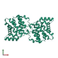 Phosphatidylinositol 3-kinase regulatory subunit beta in PDB entry 2xs6, assembly 1, front view.