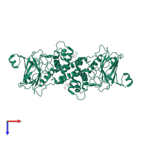 catechol 1,2-dioxygenase in PDB entry 2xsr, assembly 1, top view.