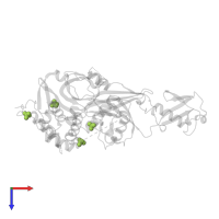 SULFATE ION in PDB entry 2y5b, assembly 2, top view.