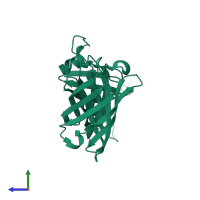 Factor H binding protein in PDB entry 2y7s, assembly 1, side view.