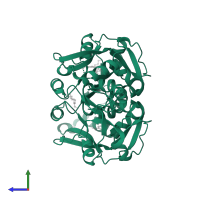 HTH lysR-type domain-containing protein in PDB entry 2y7w, assembly 1, side view.