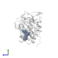 2-(CARBAMOYLAMINO)-5-PHENYL-N-[(3S)-PIPERIDIN-3-YL]THIOPHENE-3-CARBOXAMIDE in PDB entry 2ydk, assembly 1, side view.