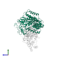 Reverse transcriptase/ribonuclease H in PDB entry 2ynf, assembly 1, side view.