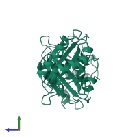 ORF 73 in PDB entry 2ypy, assembly 1, side view.