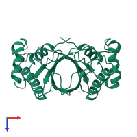 ORF 73 in PDB entry 2ypy, assembly 1, top view.