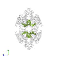 NICOTINAMIDE-ADENINE-DINUCLEOTIDE in PDB entry 2yq5, assembly 1, side view.