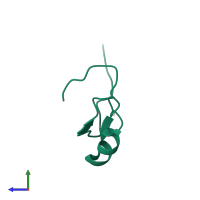 Zinc finger protein 224 in PDB entry 2ysp, assembly 1, side view.