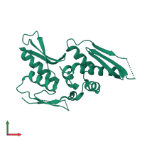 Microprocessor complex subunit DGCR8 in PDB entry 2yt4, assembly 1, front view.