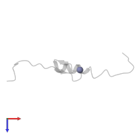 ZINC ION in PDB entry 2ytp, assembly 1, top view.
