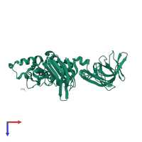 ABC transporter domain-containing protein in PDB entry 2yyz, assembly 1, top view.