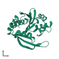 PDB entry 2z10 coloured by chain, front view.