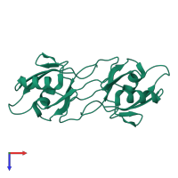 Cytohesin-interacting protein in PDB entry 2z17, assembly 1, top view.