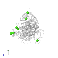 CALCIUM ION in PDB entry 2z30, assembly 1, side view.