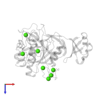 CALCIUM ION in PDB entry 2z30, assembly 1, top view.