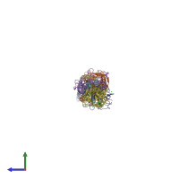 PDB entry 2z4e coloured by chain, side view.