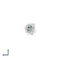 Fibrinogen alpha chain in PDB entry 2z4e, assembly 1, side view.