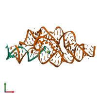 PDB entry 2z74 coloured by chain, front view.