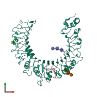PDB entry 2z81 coloured by chain, front view.