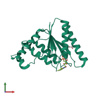 PDB entry 2z98 coloured by chain, front view.