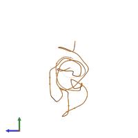 PDB entry 2z9q coloured by chain, side view.