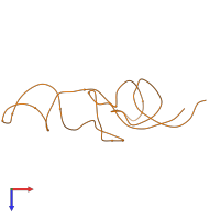 PDB entry 2z9q coloured by chain, top view.