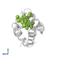 PROTOPORPHYRIN IX CONTAINING FE in PDB entry 2zbo, assembly 1, side view.