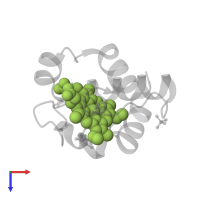 PROTOPORPHYRIN IX CONTAINING FE in PDB entry 2zbo, assembly 1, top view.