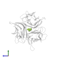 GLYCEROL in PDB entry 2zjc, assembly 1, side view.