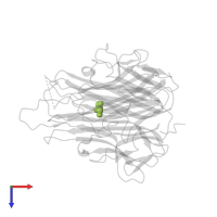 GLYCEROL in PDB entry 2zjc, assembly 1, top view.