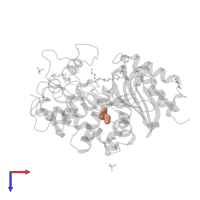 GLYCEROL in PDB entry 2zm9, assembly 2, top view.