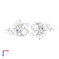 ZINC ION in PDB entry 2znc, assembly 1, top view.