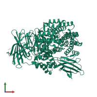 Aminopeptidase N in PDB entry 2zxg, assembly 1, front view.