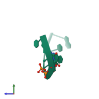 PDB entry 337d coloured by chain, side view.