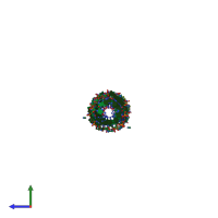 PDB entry 363d coloured by chain, side view.