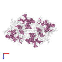 CHLOROPHYLL A in PDB entry 3a0b, assembly 1, top view.