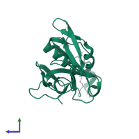 Bifunctional glutathionylspermidine synthetase/amidase in PDB entry 3a2y, assembly 1, side view.