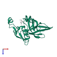 Bifunctional glutathionylspermidine synthetase/amidase in PDB entry 3a2y, assembly 1, top view.