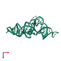 PDB entry 3a3a coloured by chain, top view.